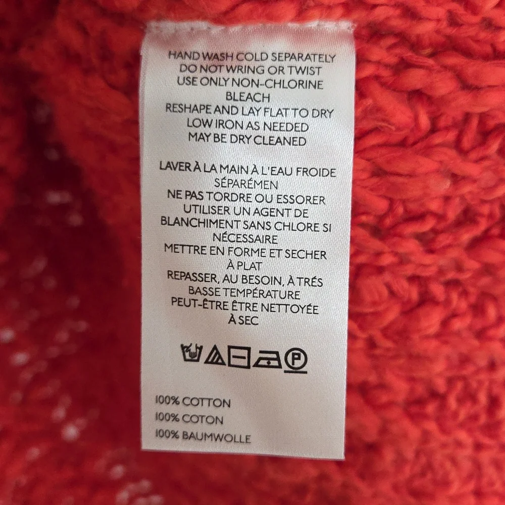 Free People Red Orange Sweater